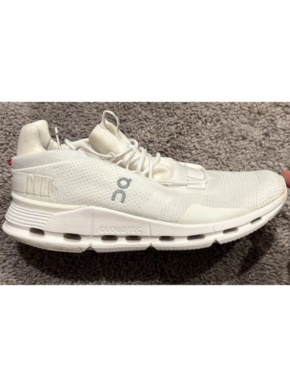 On Running Cloudnova Women Size 9.5 Undyed White 26.98225 Athletic Shoes Sneaker